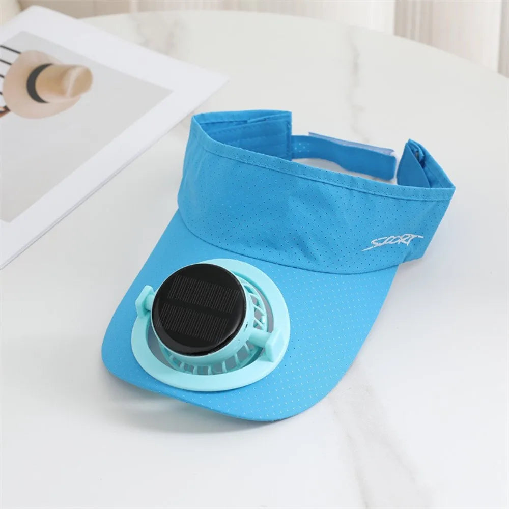 Casquette à visière avec ventilateur