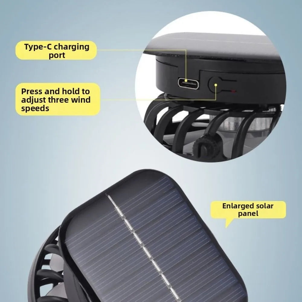 Chapeau Ventilateur Solaire à Double Ventilation – 3 Vitesses, Protection UV et Large Bord. Reste au frais même sous 40°