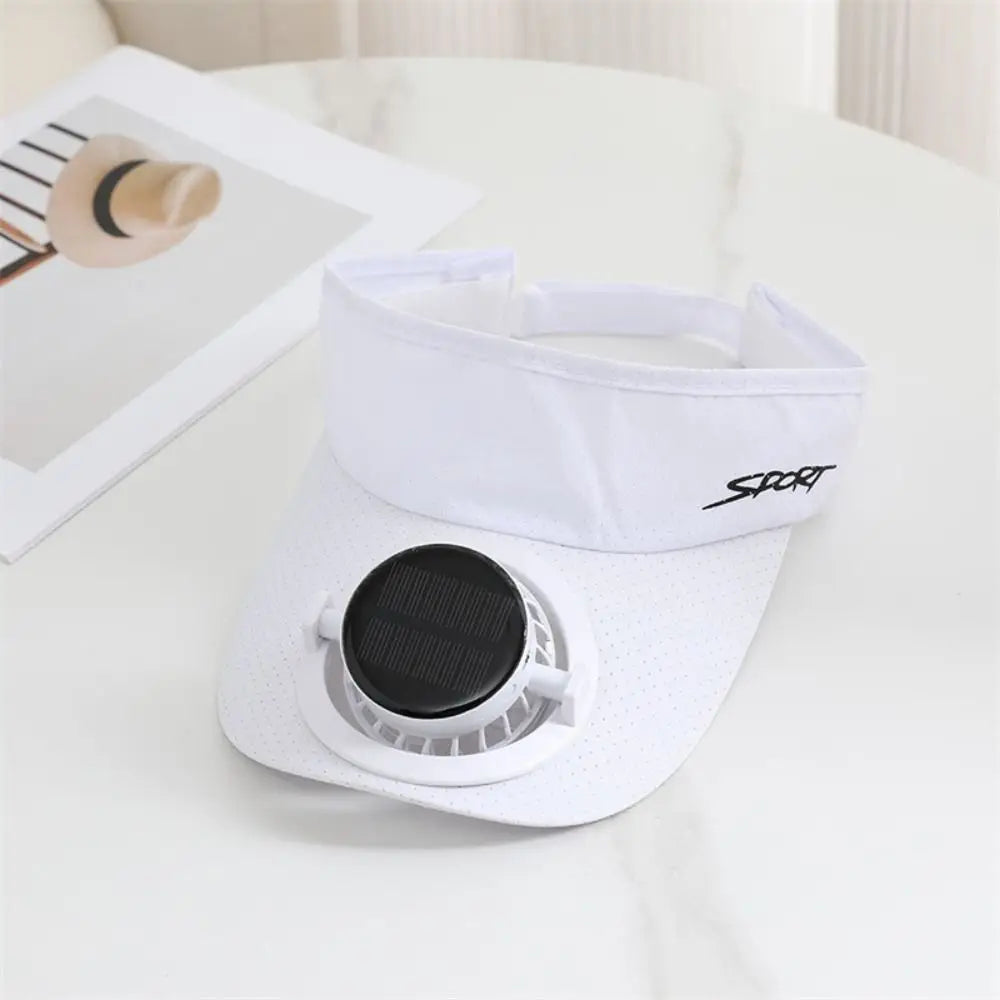 Casquette à visière avec ventilateur