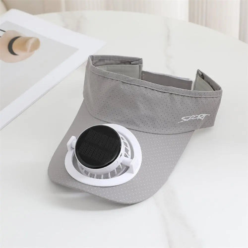 Casquette à visière avec ventilateur