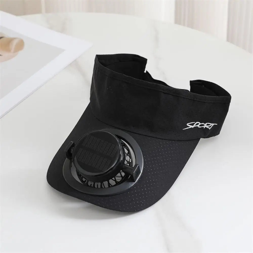Casquette à visière avec ventilateur