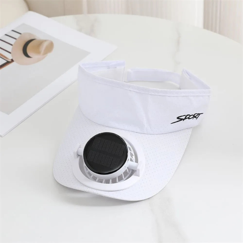 Casquette à visière avec ventilateur