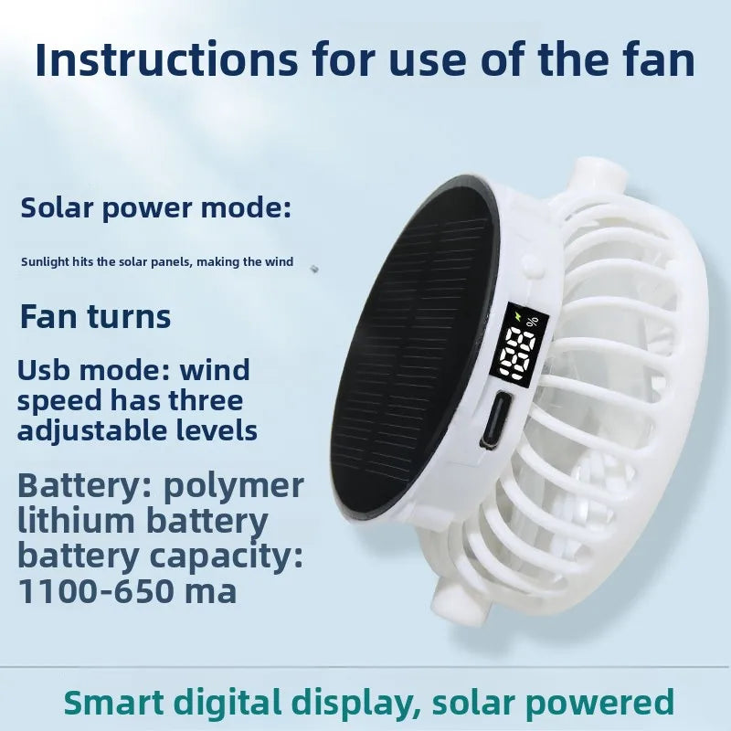 Casquette Ventilateur Solaire
Restez au frais même sous 40°C !
Casquette respirante avec ventilateur intégré, recharge solaire et USB, protection anti-UV, idéale pour la plage, la randonnée, la pêche, le camping et tous vos travaux en extérieur.