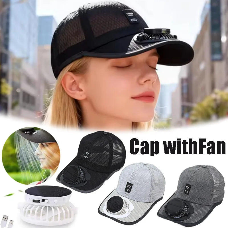Casquette Ventilateur Solaire
Restez au frais même sous 40°C !
Casquette respirante avec ventilateur intégré, recharge solaire et USB, protection anti-UV, idéale pour la plage, la randonnée, la pêche, le camping et tous vos travaux en extérieur.