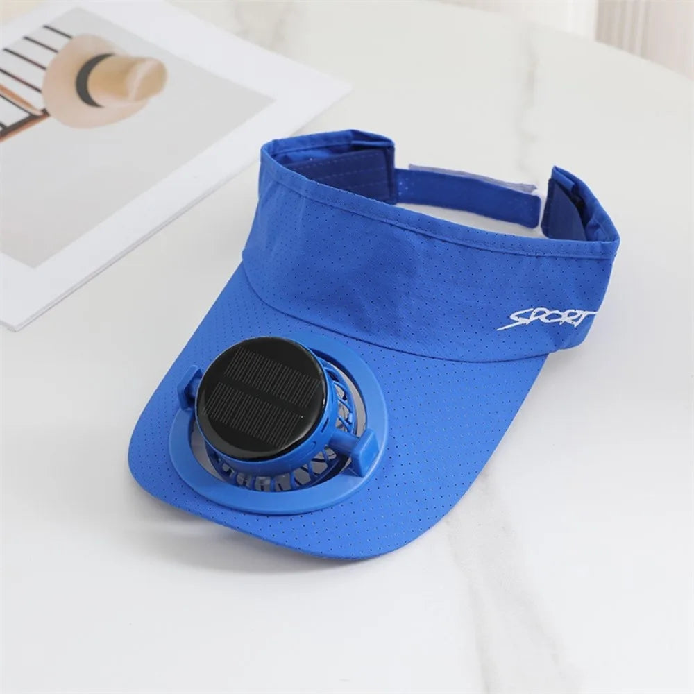 Casquette à visière avec ventilateur