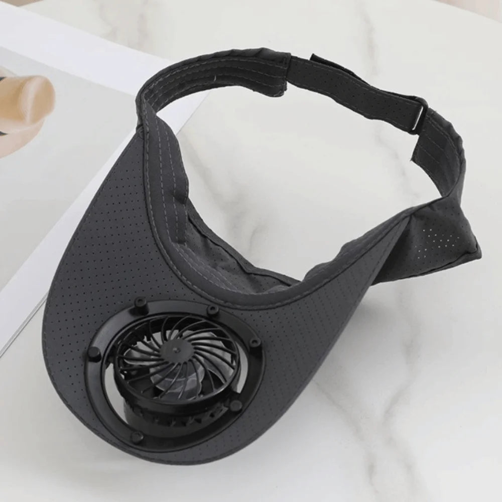 Casquette à visière avec ventilateur